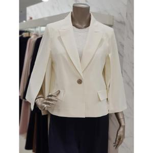 미니멈 세이브존01 카라넥 페미닌 원버튼 자켓 MYAAWJ2230A