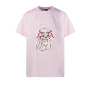 가니 반팔 티셔츠 A1050062868 CHALK PINK DOM