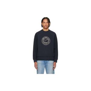 26 SS 보스 남성 네이비 자수 스웨트셔츠 261085M204010