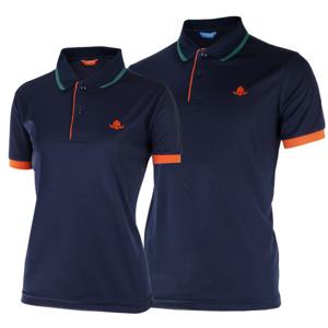 카시야 스컬 쿨론 요꼬배색 남여공용 골프 반팔티셔츠 네이비 _V