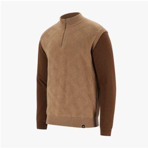 [엘르골프](방풍)  패턴 반집업 목크넥 스웨터 6K73402