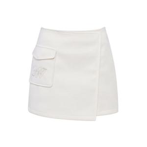 [와이드앵글] 여성 CO 페이크 랩스커트형 A라인 큐롯 WWW25Q51W6