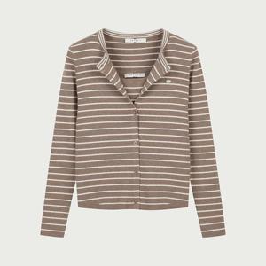 [행텐 틴즈]여성 스트라이프 로고 가디건 셋업_102(10560-140-201-45)