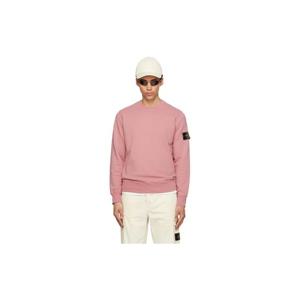 26 SS 스톤아일랜드 남성 핑크 6100060 오가닉 코튼 플리스 스웨트셔츠 261828M204006