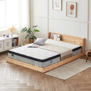 파로마 네오 리브 편백 원목 저상형 수납헤드 침대프레임 기본형 Q NES1786
