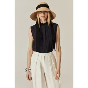 [헬렌카민스키]핍 라피아 브레이드 선 햇 (여성용)