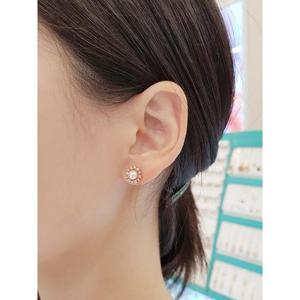 볼라레 세이브존01 미니멀 진주 은침 귀걸이 spe770