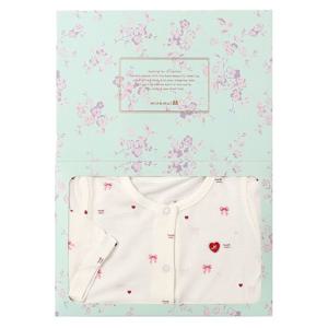 [밍크뮤]WH 쁘띠리본뱀부7부우주복 3637004109 36370-041-09 출산백일돌선물