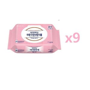 크리넥스 마이비데 밸런스케어 캡형 40매 X 9팩 /화장실용