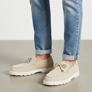 8% 토즈6S XXM59K00040M8W C606 남성 스웨이드 슬립온 로퍼 베이지