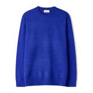 남자 로이 워셔블 모달 라운드 긴팔 니트티 SG-KN-Q027-코발트