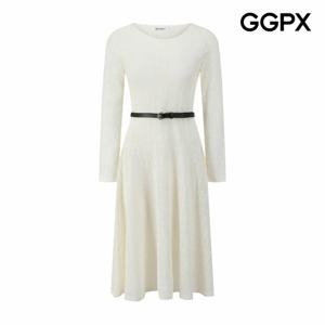 [GGPX] 니트 롱 짜임 벨트 원피스 (GQ2OP003F)