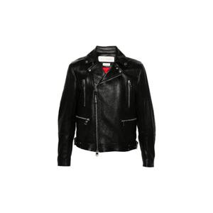 26 SS Alexander McQueen 가죽 바이커 재킷 626381Q5LDS TP442165748