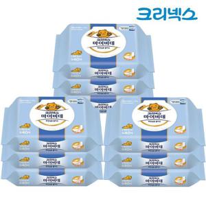 [땡큐온]크리넥스 마이비데 카카오 물티슈 캡형 40매 x9개