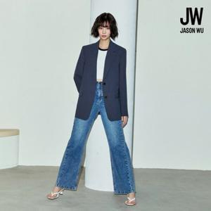 [TV상품]제이슨우 26SS [인디고리오더확보] Rina 루즈 플레어 커브드 인디고 데님