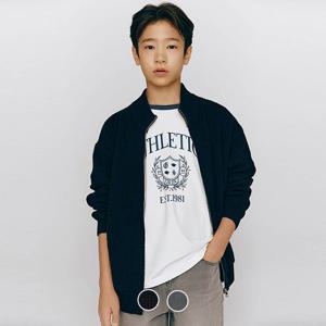 [지오다노 주니어]03055501 목넥 집업 가디건