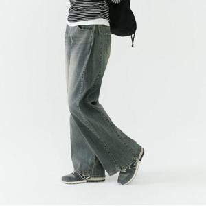 잠뱅이 HC09 유니) 다크 인디고 밴드 사이드턱 릴렉스드 와이드핏 AQ1DLG132 LG182 DB