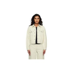 26 SS 아페쎄 여성 오프 화이트 디온 데님 재킷 261252F060001