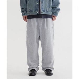 커버낫 세미와이드 C 로고 스웻 팬츠 Melange Gray 394107