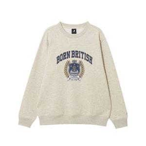 캉골 칼리지 그래픽 스웨트셔츠 1786 오트밀 380482