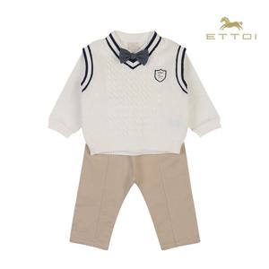 [에뜨와]올리버베스트 3PCS 07T123202/임신,출산,백일,돌선물,조카선물,유아정장