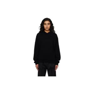 26 SS 아크네 여성 블랙 캐시미어 후드티 261129F097006