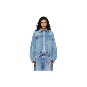 26 SS 아크네 여성 블루 디스트레스 데님 재킷 261129F060012