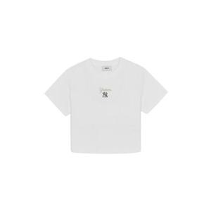 [엠엘비] 여성 셰리프 로고 포인트 컴포터블 크롭 반팔 티셔츠(3FTSB8463) 3FTSB8463