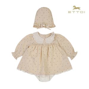 [에뜨와]아델린프릴바디수트SET 07T127985/임신,출산,신생아,백일,조카선물