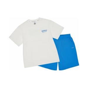 [내셔널지오그래픽키즈][온라인전용] K262UPB901 그래픽 5부 상하 SET WHITE