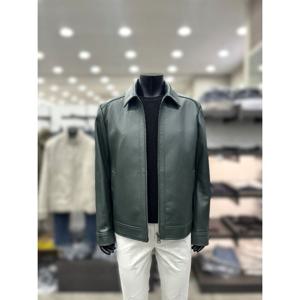 [바쏘옴므]천연 양가죽 카라자켓 블루종 레더자켓 WSA5GU13AGN_D