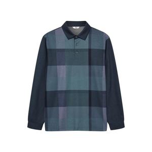 [노티그]라지 체크 긴팔 카라티 네이비_OMP1T1TL102N1