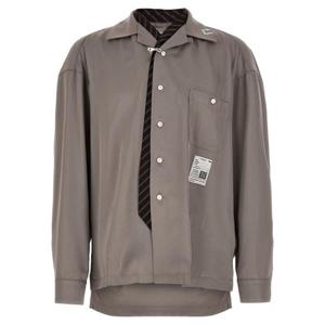 메종 미하라 야스히로 긴팔 셔츠 J16SH187LTGRAY Gray