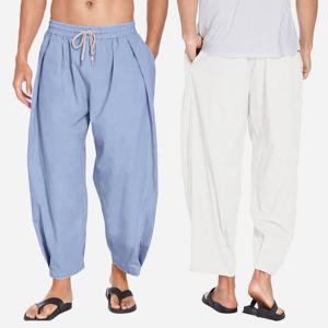 비욘드라이프 모르킨 남자 블루머 린넨 배기 마바지 1001263