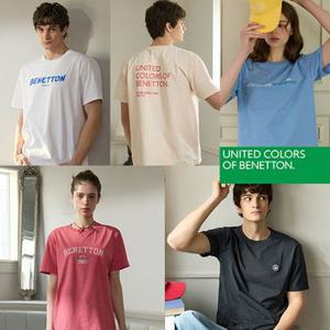 [베네통] 로고 기능성 티셔츠 5종(남여공용)