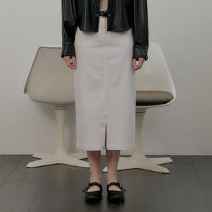 [코데즈컴바인]옵션벨트 아웃포켓 워싱스커트 CLA-SK501W2