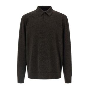 메종마르지엘라 스웨이드 패치 엘보우 폴로 스웨터 S50GL0061M1