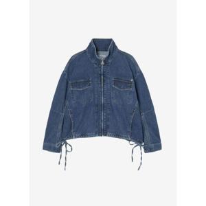 [게스]여성 스트링 포인트 데님 자켓(YQ1D6856_MBL)