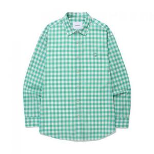 커버낫 깅엄 체크 셔츠 그린 394750