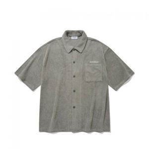 커버낫 테리 오픈카라 셔츠 그레이 395380