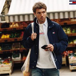 [타미진스]남성 레귤러핏 아카이브 뱃지 백플래그 캐주얼 자켓 T32G1WJC43TMT1