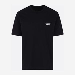 꼼데가르송 옴므 로고 체스트 코튼 저지 크루넥 티셔츠 HQT101S