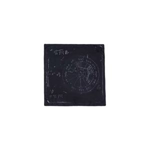 26 SS 릭오웬스 남성 블랙 템플 프린트 아스트로 스카프 261232M150013