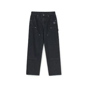 MLB팬츠 PQJ 3LDPB0251-50BKS 남성 베이직 스몰로고 카펜터 세미와이드 데님팬츠 뉴욕양키스