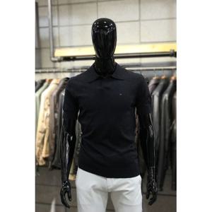 [빠니깔레]MARIO조니카라 슬림핏 블랙슬러브반팔니트티 m-rnit01bk