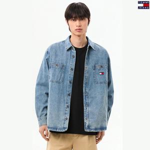 [타미진스]남성 루즈핏 투포켓 데님 셔츠재킷 T32G0NJC02TML1-B