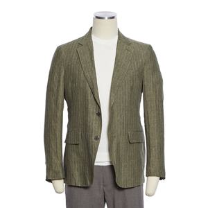 [레노마캐주얼]S/S 카키 마 린넨 백프로 캐주얼 콤비 자켓 RRJMBJ54A8000