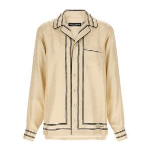 돌체앤가바나 DG 모노그램 배니티 실크 트윌 셔츠 G5IF1THI11S