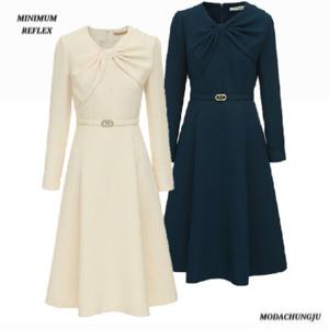 [미니멈]MD 리본 바스트 플레어 원피스 MD MYDAWO0280_CJ