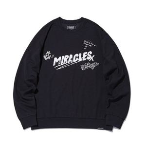 [인터크루]남성 등전사루즈핏맨투맨 ITW3TM07ABK (블랙)